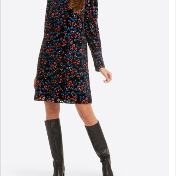 Draper James Velvet Shift Dress Sz. Small - Picture 1 of 7